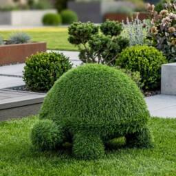 Garden Greatness Artificial Grass Turtle Garden Ornament in Green - thumbnail 2