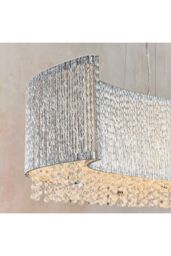 Netlighting Galina 8 Light Ceiling Pendant Chrome Plate & Clear Crystal G9 - thumbnail 3