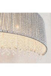 Netlighting Galina 8 Light Ceiling Pendant Chrome Plate & Clear Crystal G9 - thumbnail 6