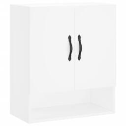 Berkfield Home Wall Cabinet White 60x31x70 cm Engineered Wood - Size: 60 x 31 x 70 cm - thumbnail 1