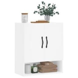 Berkfield Home Wall Cabinet White 60x31x70 cm Engineered Wood - Size: 60 x 31 x 70 cm - thumbnail 4
