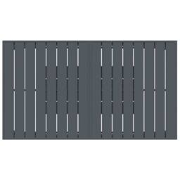 Berkfield Home Garden Table Dark Grey Aluminium Large Expandable Table Leaves - thumbnail 7