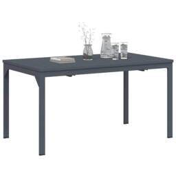 Berkfield Home Garden Table Dark Grey Aluminium Large Expandable Table Leaves - thumbnail 3
