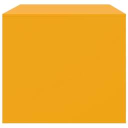 Berkfield Home Sturdy Coffee Table Mustard Yellow 67x50x44 cm Steel - Size: 67 x 50 x 44 cm - thumbnail 8