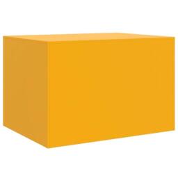 Berkfield Home Sturdy Coffee Table Mustard Yellow 67x50x44 cm Steel - Size: 67 x 50 x 44 cm - thumbnail 9