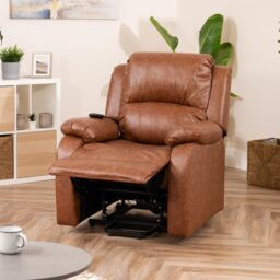 Artemis Home Northfield Dual Motor Massage Heat Riser Recliner Chair in Tan - thumbnail 3