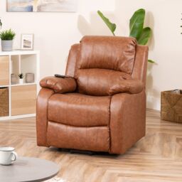 Artemis Home Northfield Dual Motor Massage Heat Riser Recliner Chair in Tan - thumbnail 2