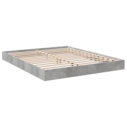 Berkfield Home Bed Frame without Mattress Concrete Grey 160x200 cm - thumbnail 3