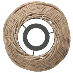 Berkfield Home Ceiling Lamp Shade Brown √ò15x12 cm Wicker - Size: 15x12 cm - thumbnail 5