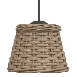 Berkfield Home Ceiling Lamp Shade Brown √ò15x12 cm Wicker - Size: 15x12 cm - thumbnail 4