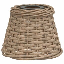 Berkfield Home Ceiling Lamp Shade Brown √ò15x12 cm Wicker - Size: 15x12 cm - thumbnail 2