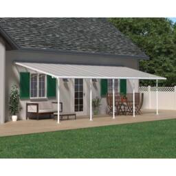 Palram Patio Cover Sierra 3 x 8.51 Clear - L860 x W299 x H305 cm - White - thumbnail 2