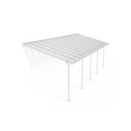 Palram Patio Cover Sierra 3 x 8.51 Clear - L860 x W299 x H305 cm - White - thumbnail 1