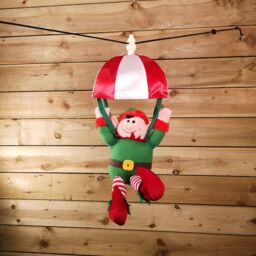 Samuel Alexander 45cm Animated & Musical Kicking Christmas Elf Decoration in Red - thumbnail 1