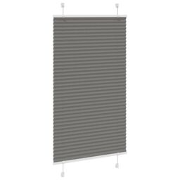 Berkfield Home Pleated Blind Anthracite 70x150 cm Fabric Width 69.4 cm Polyester in Black - thumbnail 3