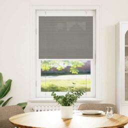 Berkfield Home Pleated Blind Anthracite 70x150 cm Fabric Width 69.4 cm Polyester in Black - thumbnail 2