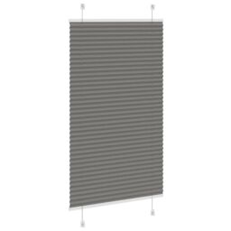 Berkfield Home Pleated Blind Anthracite 70x150 cm Fabric Width 69.4 cm Polyester in Black - thumbnail 4