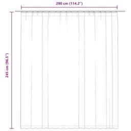 Berkfield Home Blackout Curtain with Hooks Taupe 290x245 cm - thumbnail 7