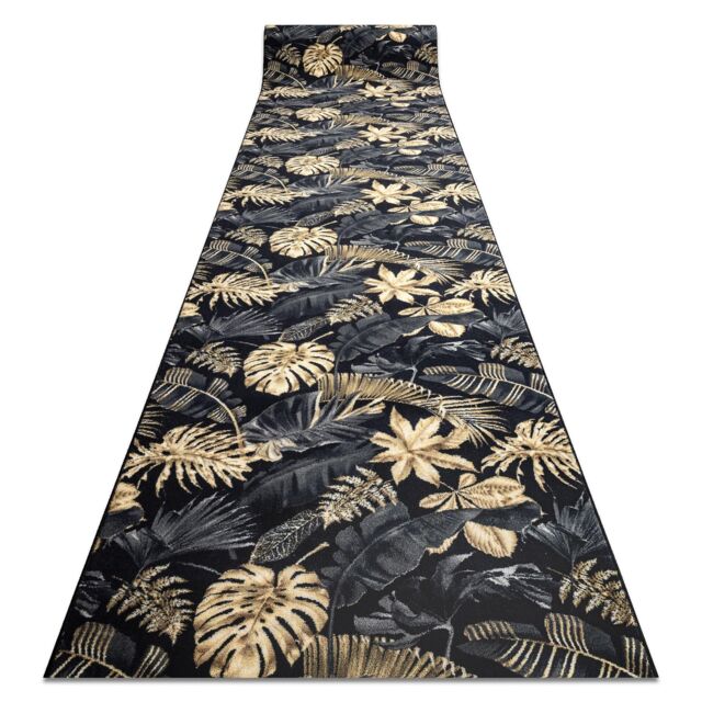 RugsX Anti-Slip Monstera Runner in Gold - Size: 100 cm x 160 cm - image 1