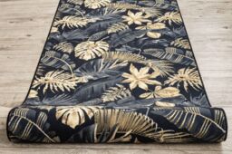 RugsX Anti-Slip Monstera Runner in Gold - Size: 100 cm x 160 cm - thumbnail 4
