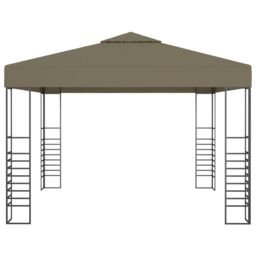 Berkfield Home Garden Marquee 3x3 m Taupe 180 g/m ² in Beige - thumbnail 2