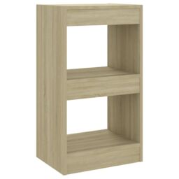 Berkfield Home Book Cabinet/Room Divider Sonoma Oak 40x30x72 cm in Brown - Size: 40 x 30 x 72 cm - thumbnail 2