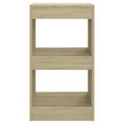 Berkfield Home Book Cabinet/Room Divider Sonoma Oak 40x30x72 cm in Brown - Size: 40 x 30 x 72 cm - thumbnail 3