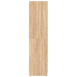 Berkfield Home Wardrobe Sonoma Oak 90x52x200 cm Engineered Wood in Light Tan - Size: 90 x 52 x 200 cm - thumbnail 7
