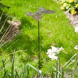 Paper High Anima Metal Butterfly Garden Stake Decoration in Brown - thumbnail 4