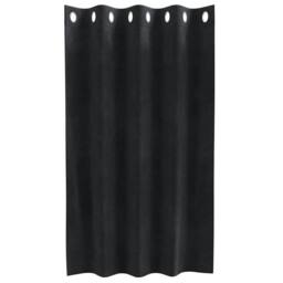 Berkfield Home Blackout Curtains with Eyelets 2 pcs Black Velvet - thumbnail 4