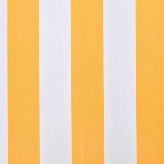 Berkfield Home Durable Awning Top Sunshade Canvas Orange & White 450x300 cm - image 1