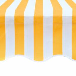 Berkfield Home Durable Awning Top Sunshade Canvas Orange & White 450x300 cm - thumbnail 4