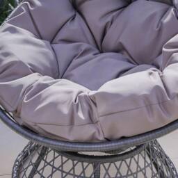 SPETLEK Rattan Egg Chair Garden Furniture in Grey - Size: 0.6m2 - thumbnail 3