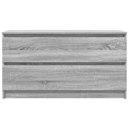 Berkfield Home TV Cabinet Grey Sonoma 100x35x54 cm Engineered Wood - Size: 100 x 35 x 54 cm - thumbnail 6