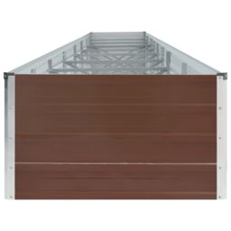 Berkfield Home Garden Raised Bed Galvanised Steel 600x80x45 cm Brown - Size: 600 x 80 x 45 cm - thumbnail 4