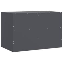 Berkfield Home TV Cabinet Anthracite 67x39x44 cm Steel in Dark Grey - Size: 67 x 39 x 44 cm - thumbnail 9