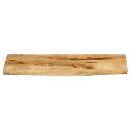 Berkfield Home Table Top 70x40x3.8 cm Live Edge Solid Wood Rough Mango in Brown - thumbnail 3