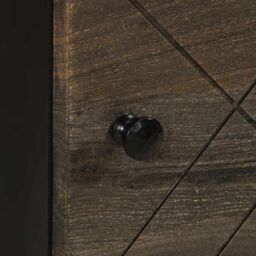 Berkfield Home Bedside Cabinets 2 pcs Black 40x33x46 cm Solid Wood Mango - Size: 40 x 33 x 46 cm - thumbnail 9