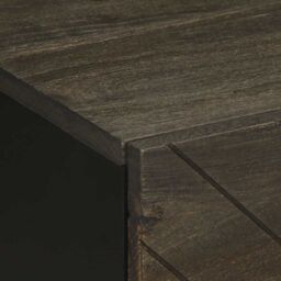 Berkfield Home Bedside Cabinets 2 pcs Black 40x33x46 cm Solid Wood Mango - Size: 40 x 33 x 46 cm - thumbnail 8