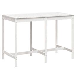 Berkfield Home Garden Table White 159.5x82.5x110 cm Solid Wood Pine