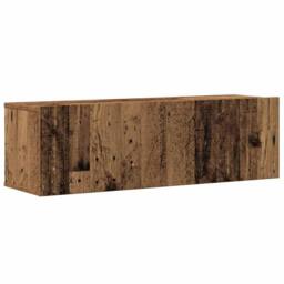 Berkfield Home Classic 4 Piece TV Cabinet Set Wall-mounted Old Wood Engineered Wood in Brown - thumbnail 4