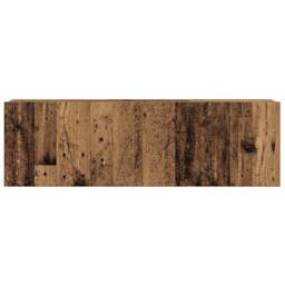 Berkfield Home Classic 4 Piece TV Cabinet Set Wall-mounted Old Wood Engineered Wood in Brown - thumbnail 5