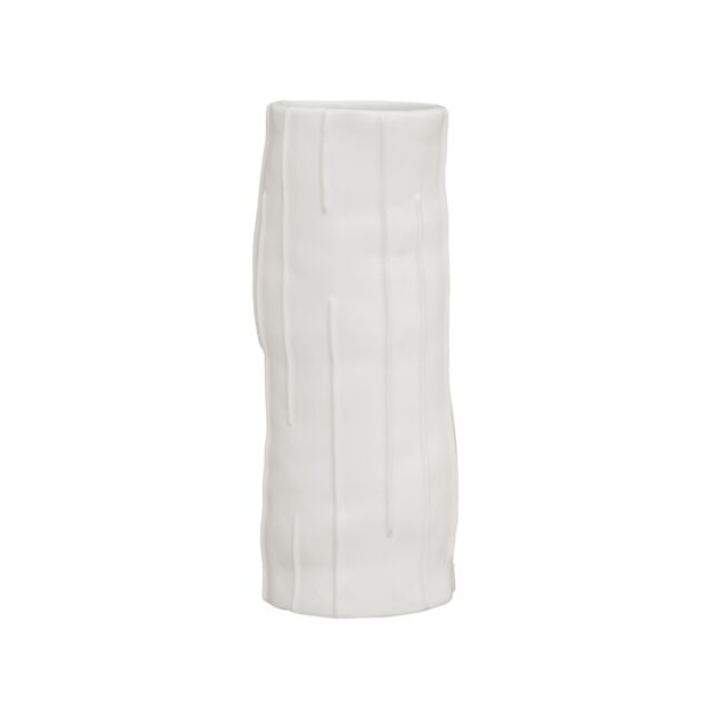 Orsina Versatile Small Large Vase, Traditional Stoneware Flower Vase, Compact & Lightweight Vase For Flowers in White - image 1