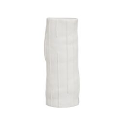 Orsina Versatile Small Large Vase, Traditional Stoneware Flower Vase, Compact & Lightweight Vase For Flowers in White - thumbnail 1