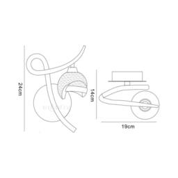 Netlighting Fragma Wall Lamp Right Switched 1 Light G9 Polished Chrome in Silver - thumbnail 2