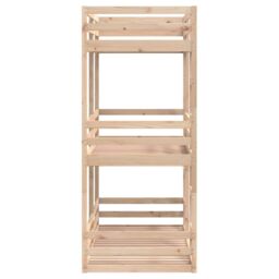 Berkfield Home Triple Bunk Bed without Mattress 80x200 cm Solid Wood Pine in Brown - thumbnail 6