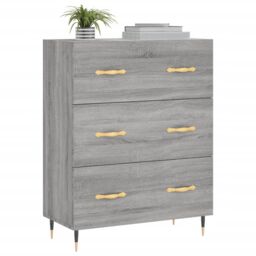 Berkfield Home Sideboard Grey Sonoma 69.5x34x90 cm Engineered Wood - thumbnail 3