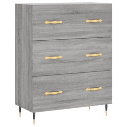 Berkfield Home Sideboard Grey Sonoma 69.5x34x90 cm Engineered Wood - thumbnail 2