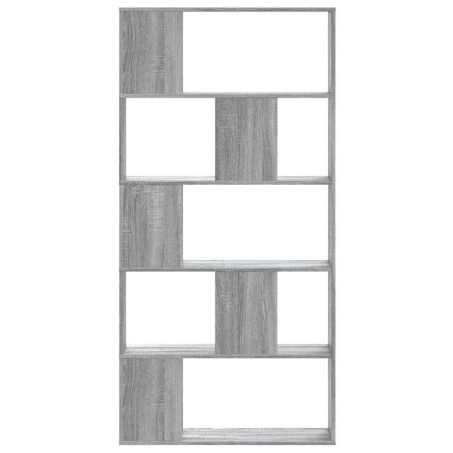 Berkfield Home Bookcase 5-Tier Grey Sonoma 80.5x23.5x162.5 cm Engineered Wood - image 1