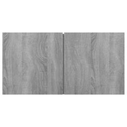 Berkfield Home Hanging TV Cabinet Grey Sonoma 2 pcs 60x30x30 cm Engineered Wood - Size: 60 x 30 x 30 cm - thumbnail 5